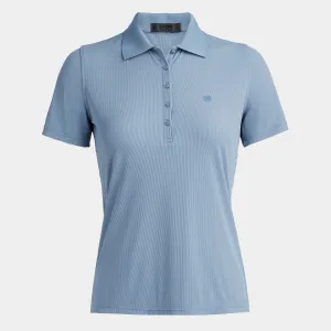G/FORE WOMENS TECH NYLON RIB POLO - FJORD