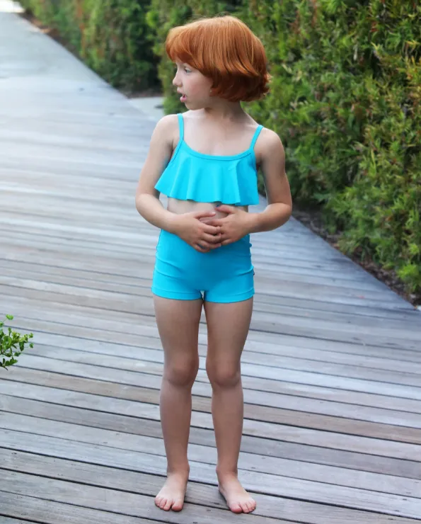 Girls UPF 50  Swim Boy Shorts  | Navy