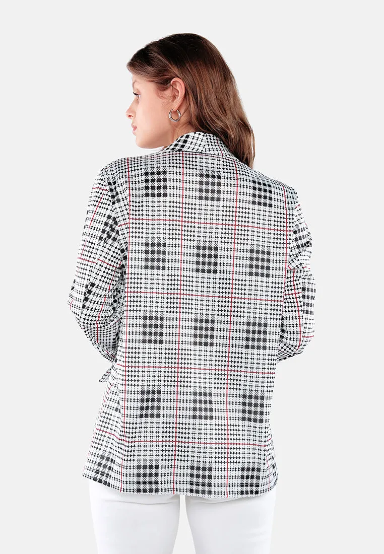 Glaze Print Semi Casual Blazer