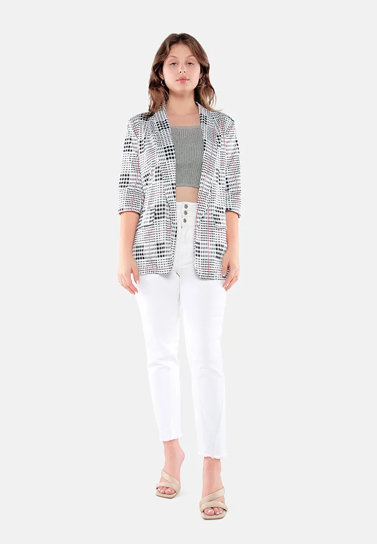 Glaze Print Semi Casual Blazer