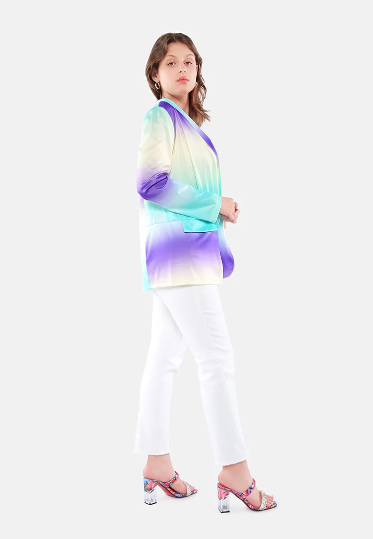 Glaze Print Semi Casual Blazer