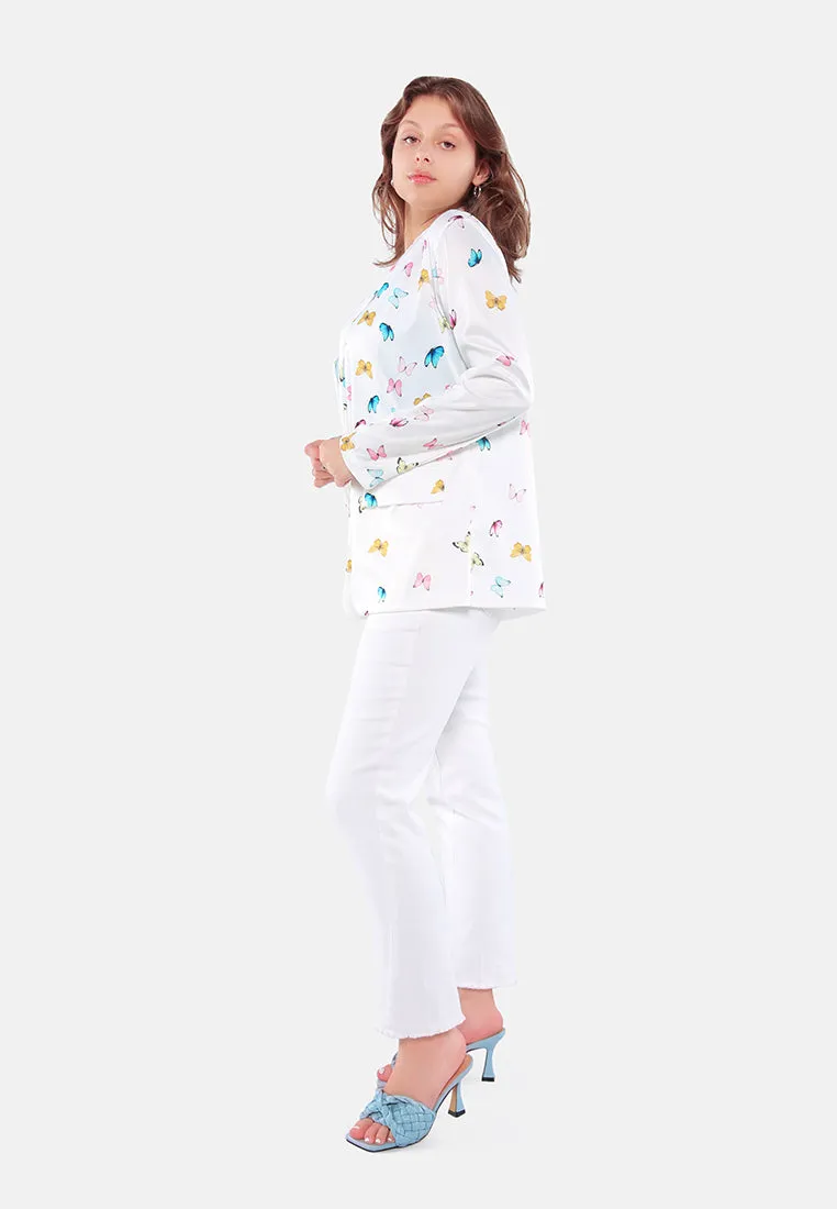 Glaze Print Semi Casual Blazer