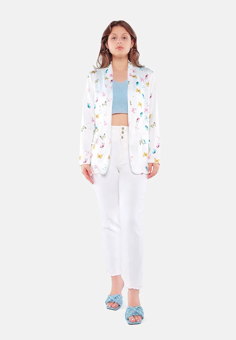 Glaze Print Semi Casual Blazer