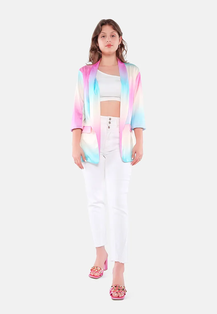 Glaze Print Semi Casual Blazer
