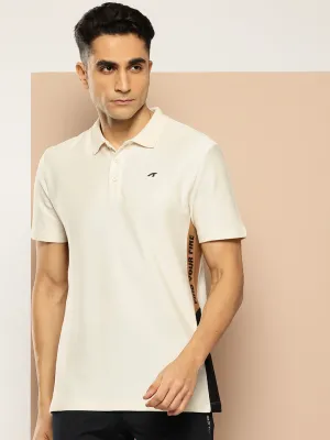 Graphical Panel Polo T-Shirt