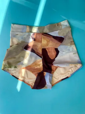 Hakea: Sol High Waisted Bikini Short - Mirador