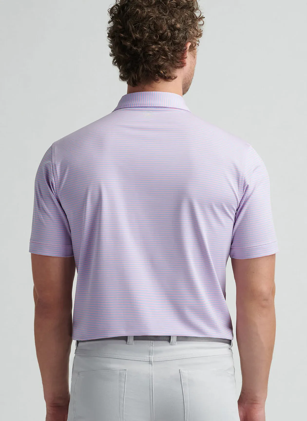 HALES PERFORMANCE JERSEY POLO - PINK VALE
