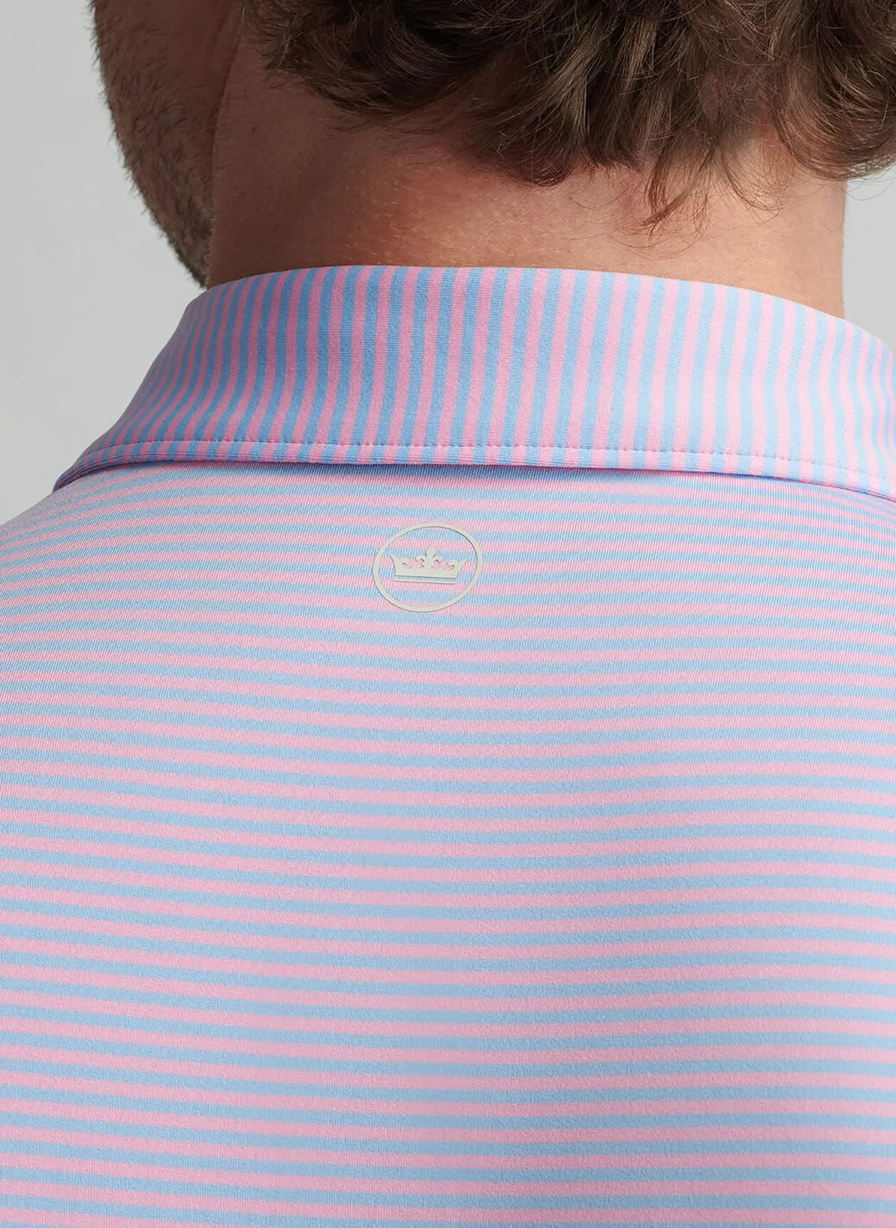 HALES PERFORMANCE JERSEY POLO - PINK VALE