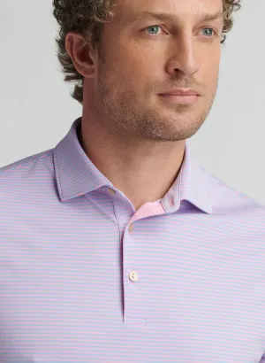 HALES PERFORMANCE JERSEY POLO - PINK VALE