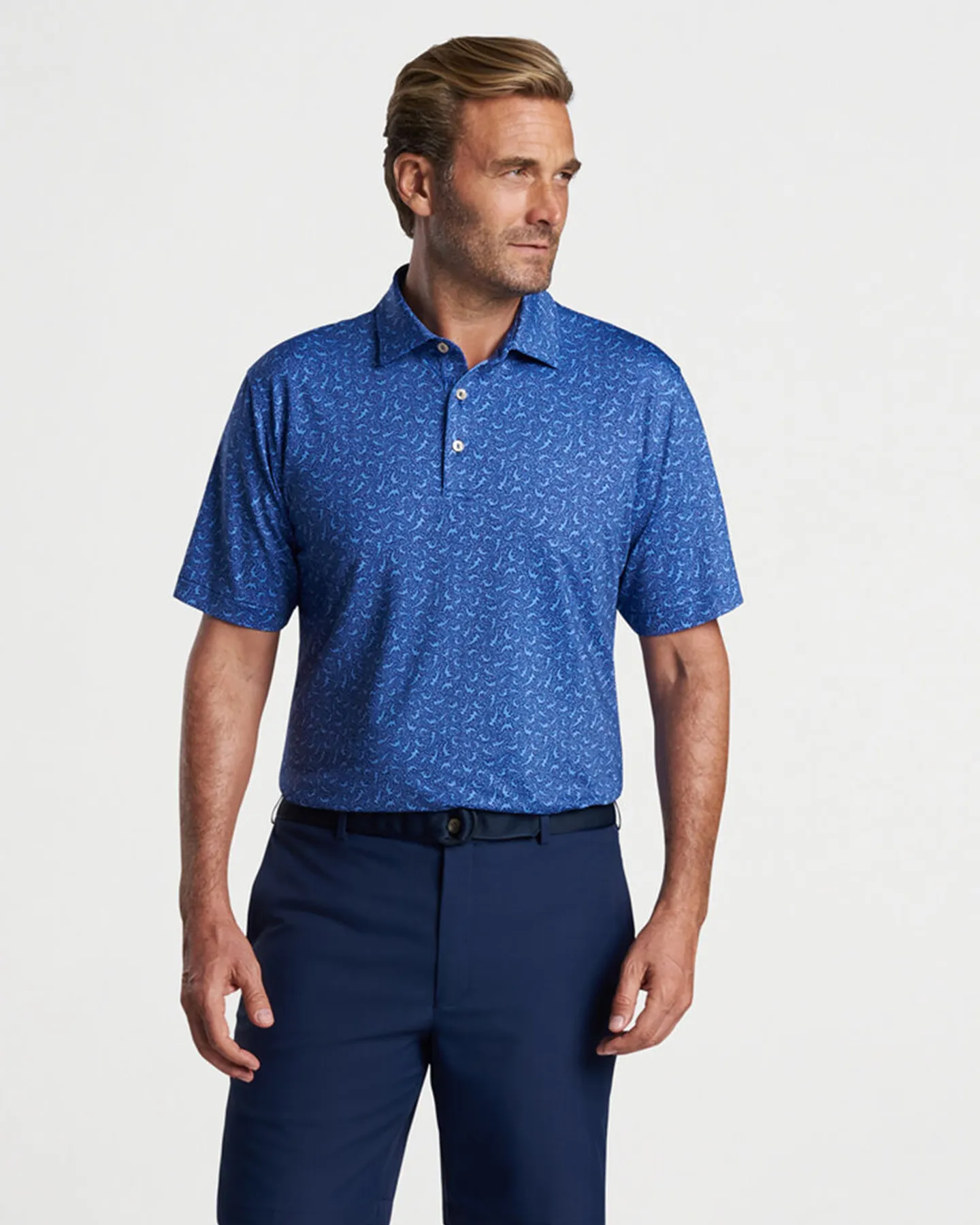 HAMMER TIME PERFORMANCE JERSEY POLO - SPORT NAVY