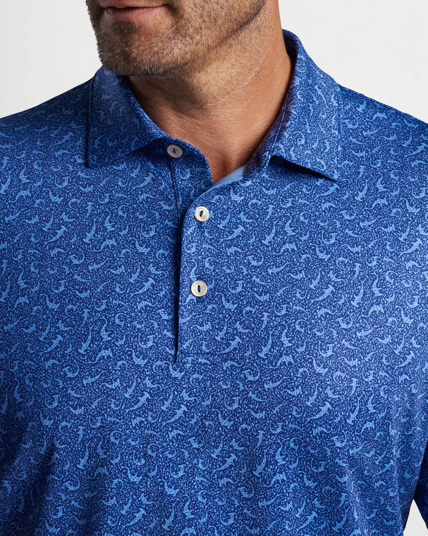 HAMMER TIME PERFORMANCE JERSEY POLO - SPORT NAVY