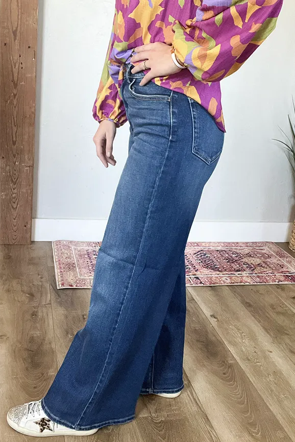 High Rise Wide Leg Jeans