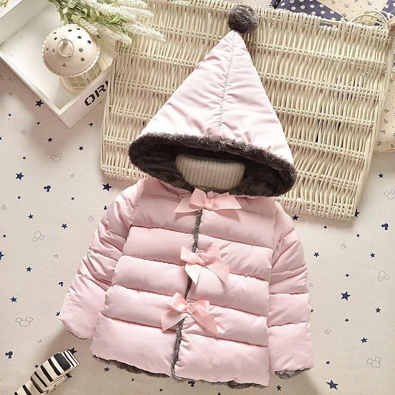 High winter clothes kids outerwear baby girls parkas fashion Snow Wear babys Hoodies clothing