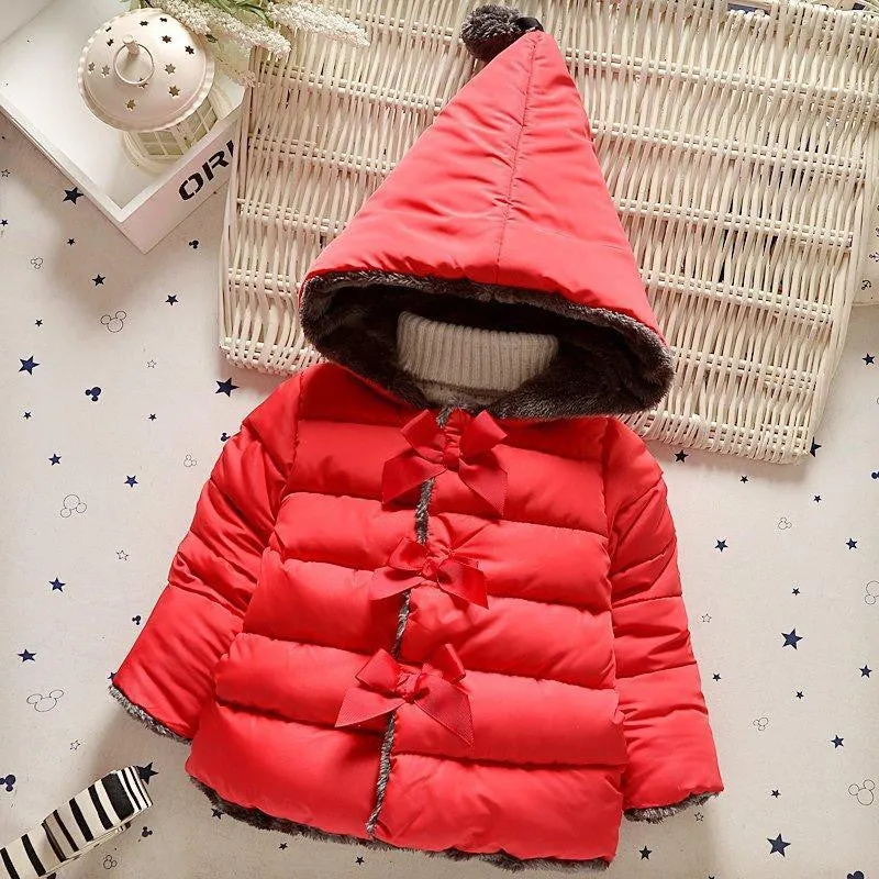 High winter clothes kids outerwear baby girls parkas fashion Snow Wear babys Hoodies clothing