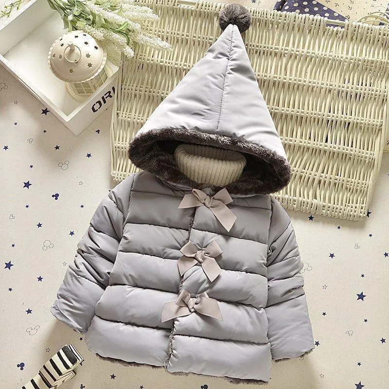 High winter clothes kids outerwear baby girls parkas fashion Snow Wear babys Hoodies clothing