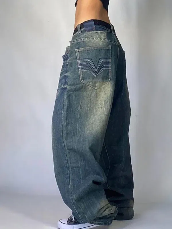 Hip Hop Retro Lockere Boyfriend Jeans