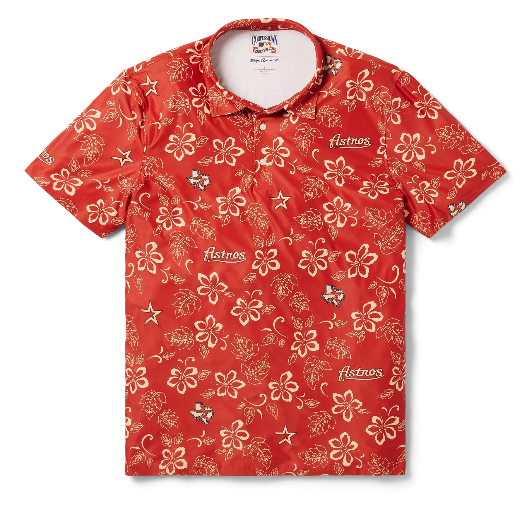 HOUSTON ASTROS COOPERSTOWN PERFORMANCE POLO