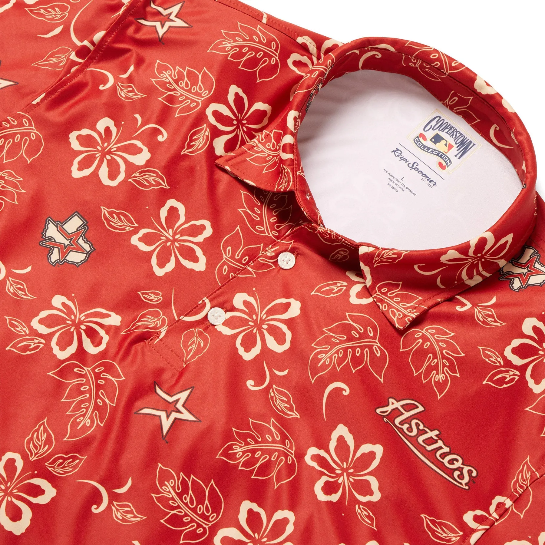 HOUSTON ASTROS COOPERSTOWN PERFORMANCE POLO