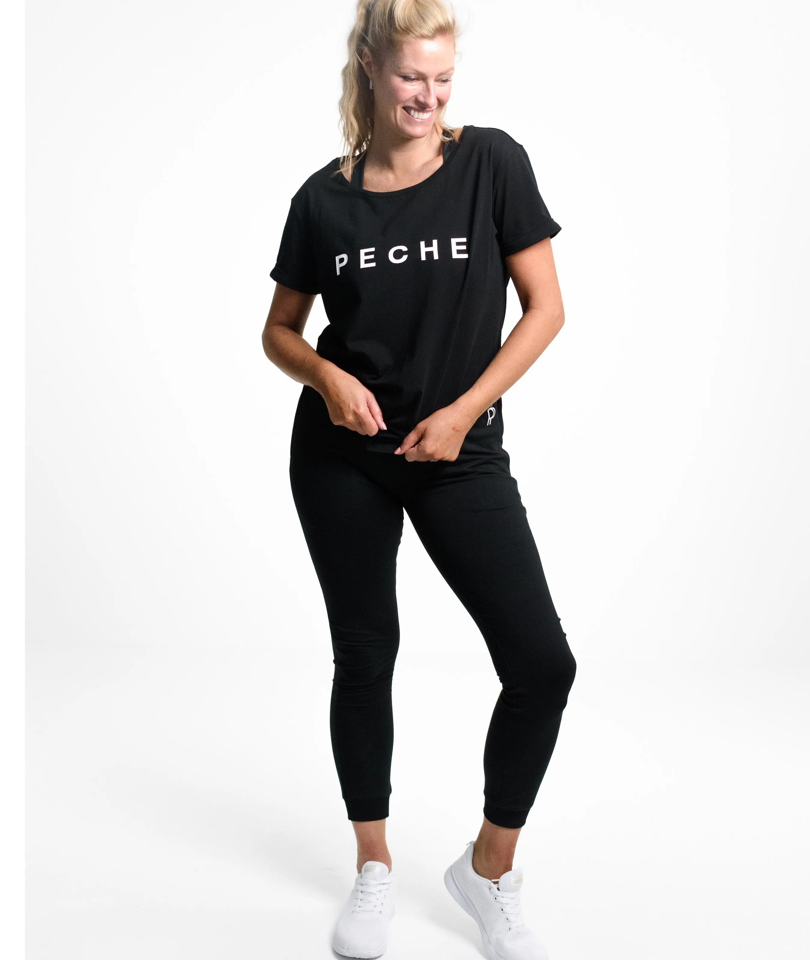 Isabella Slim Fit Full Length Active Jogger - Black