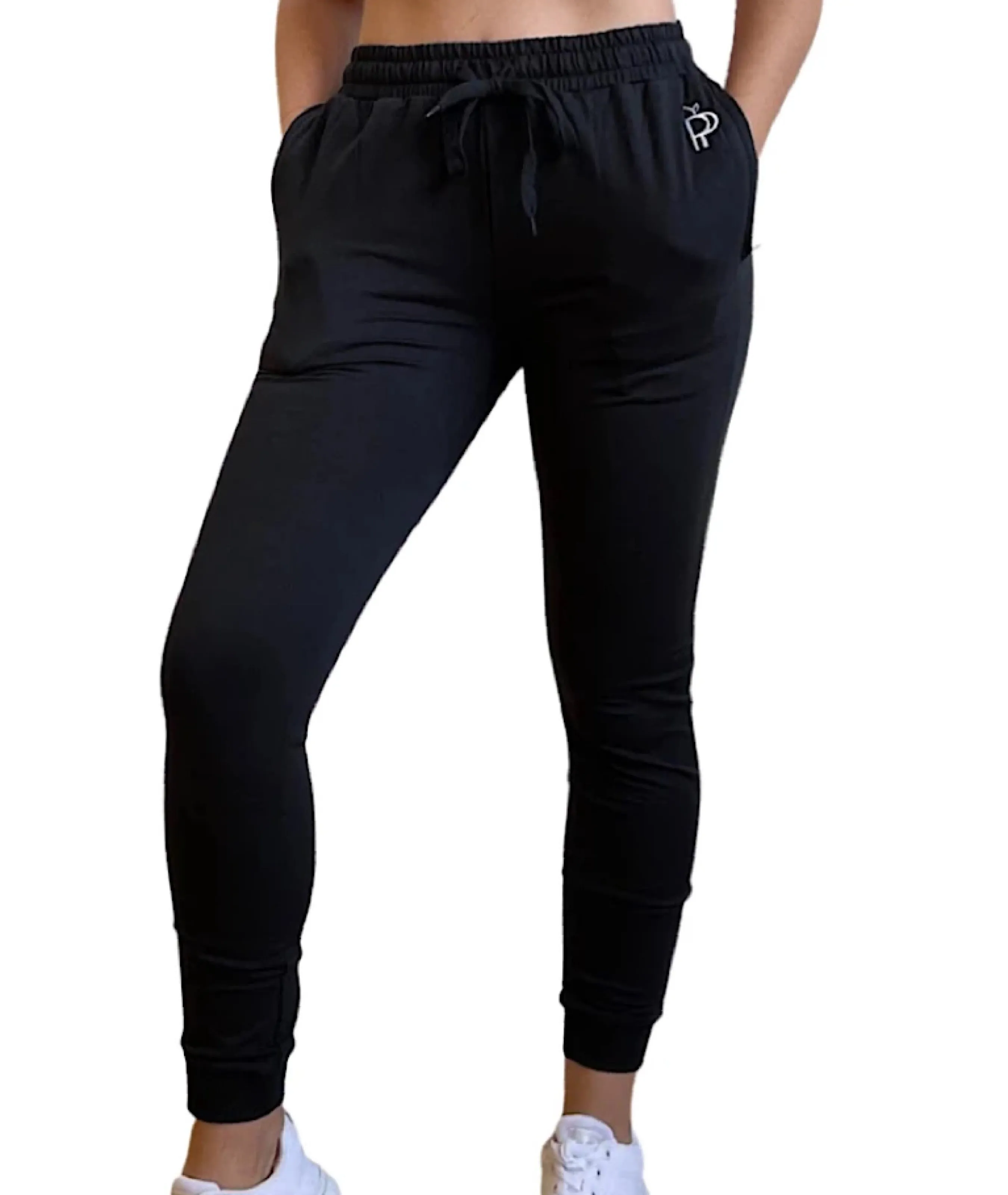 Isabella Slim Fit Full Length Active Jogger - Black