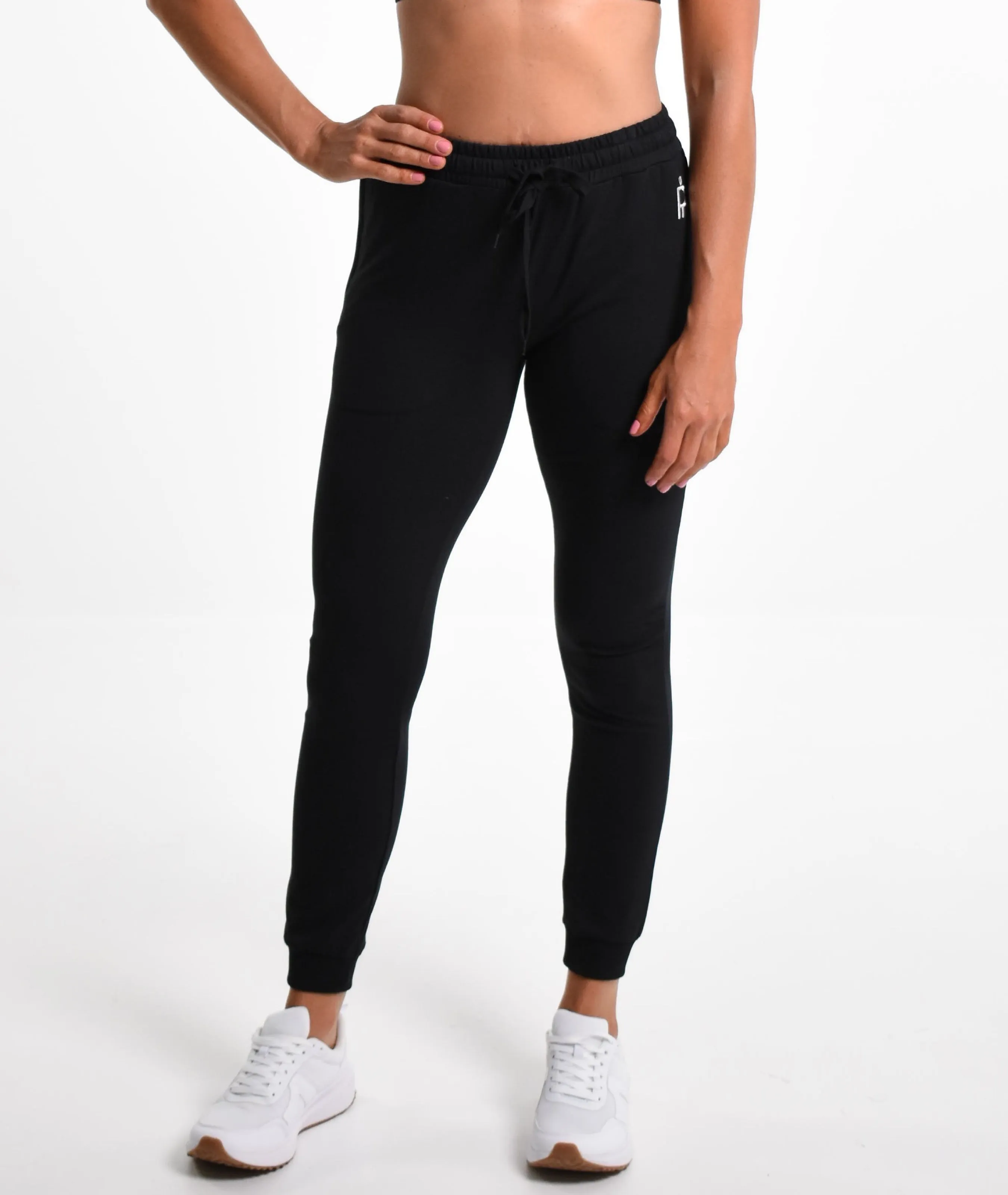 Isabella Slim Fit Full Length Active Jogger - Black