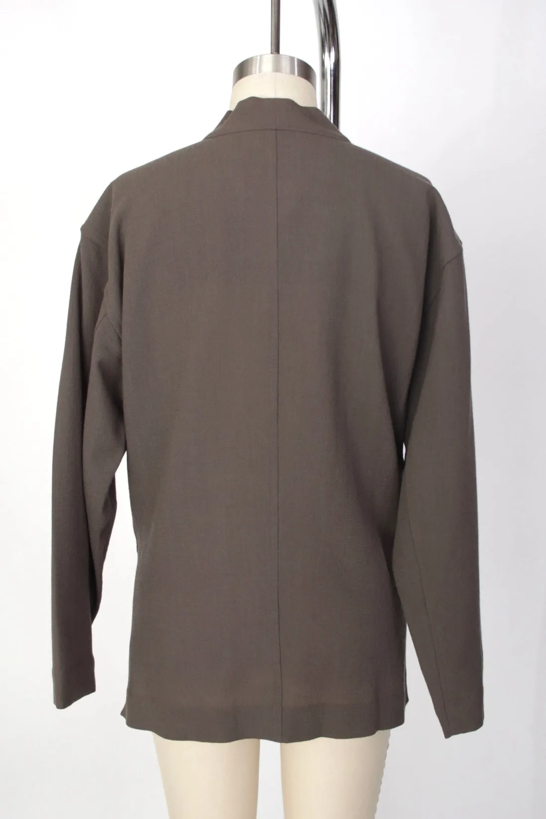 Issey Miyake Plantation Wool Crepe Jacket