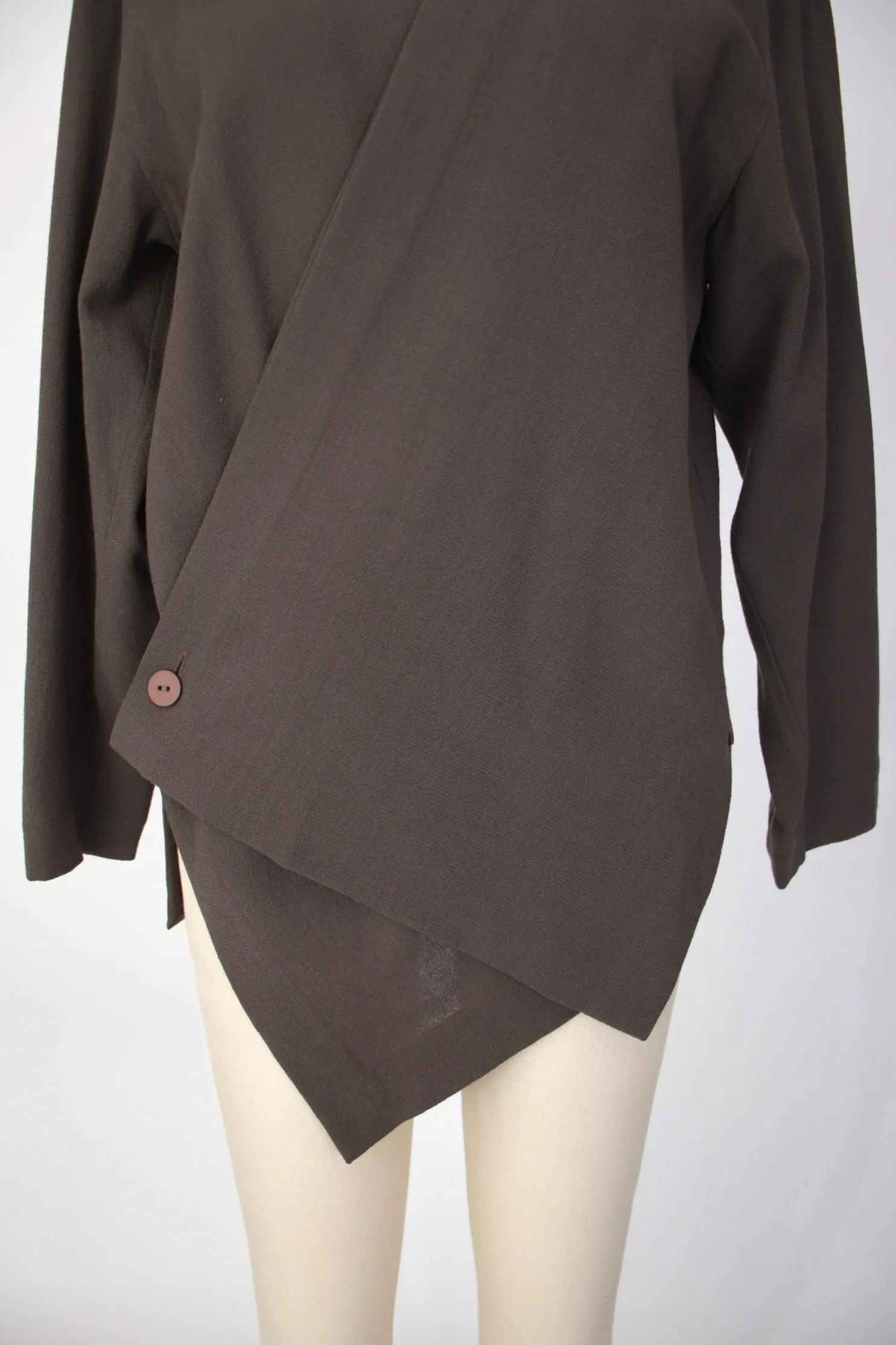 Issey Miyake Plantation Wool Crepe Jacket