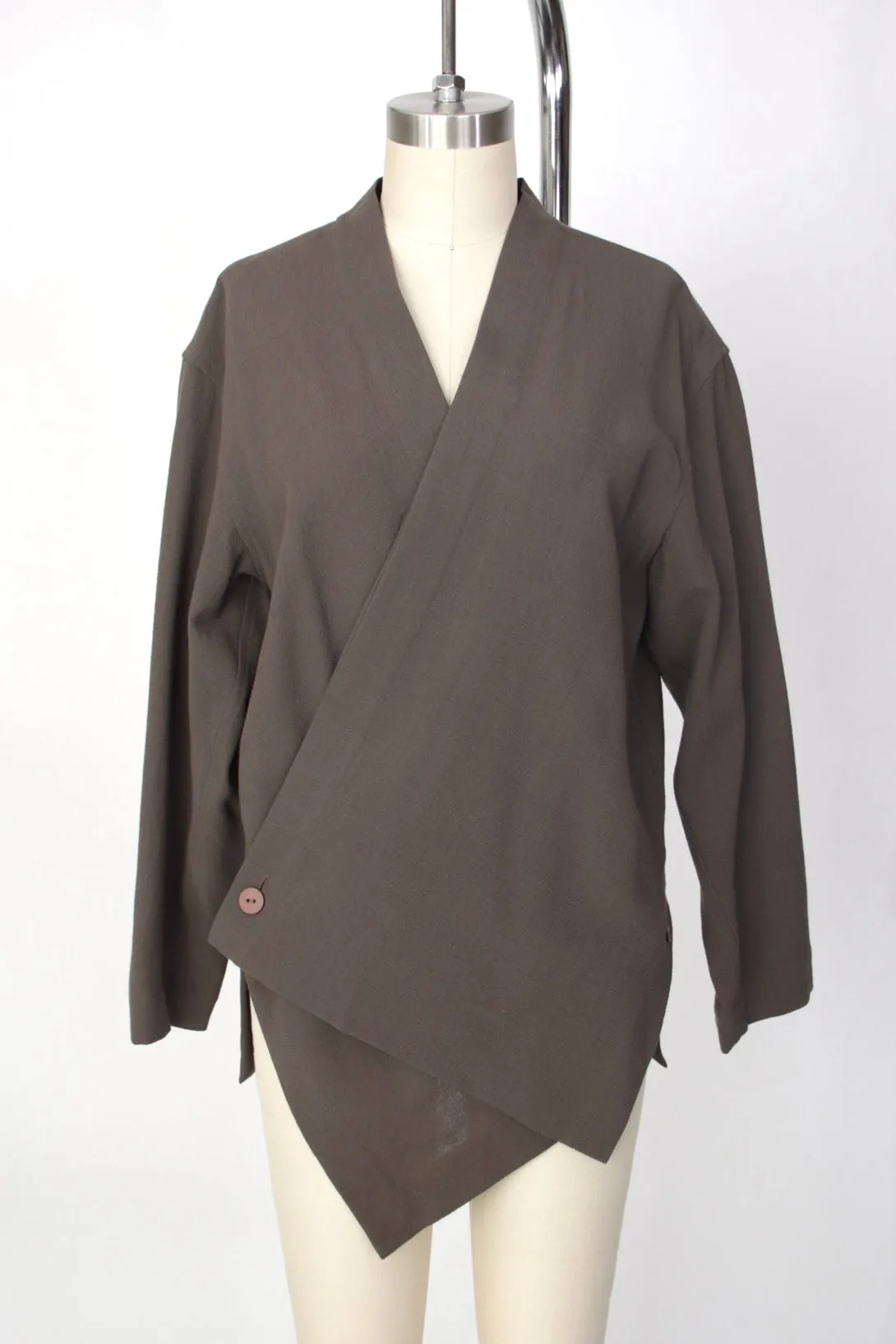 Issey Miyake Plantation Wool Crepe Jacket