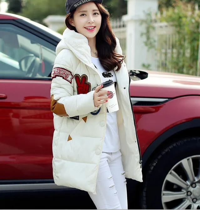 jacket women Long Casual Fashion Women Parka Female Hooded Coat Brand Parka Plus Size Cold Warm outwear W003