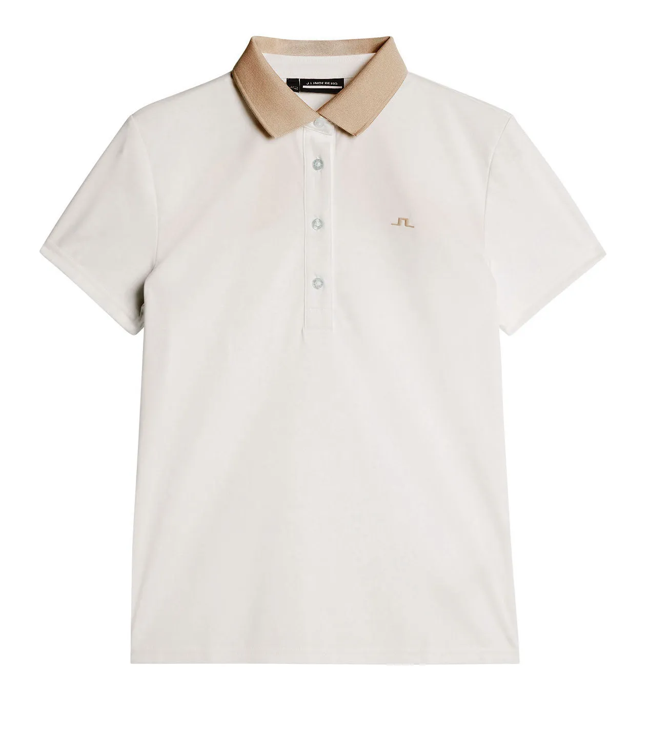 J.Lindeberg Womens Cassie Short Sleeve Polo - White