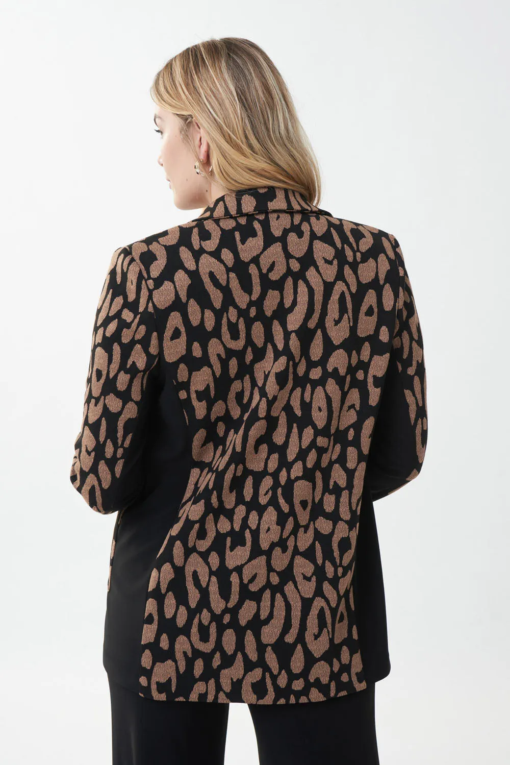 Joseph Ribkoff Black/Camel Blazer Style 223123