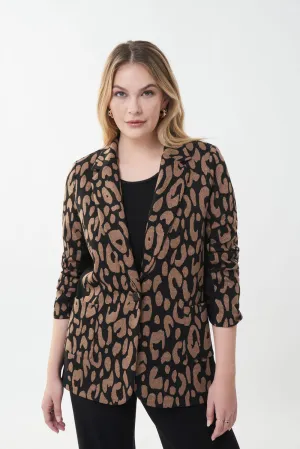 Joseph Ribkoff Black/Camel Blazer Style 223123