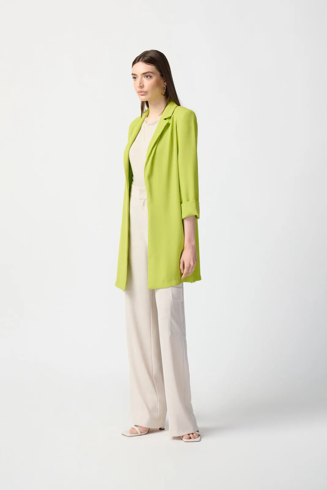 Joseph Ribkoff Key Lime Classic Long Blazer Style 211361