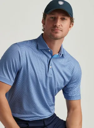 JUBILEE PERFORMANCE JERSEY POLO - BLUE SEA