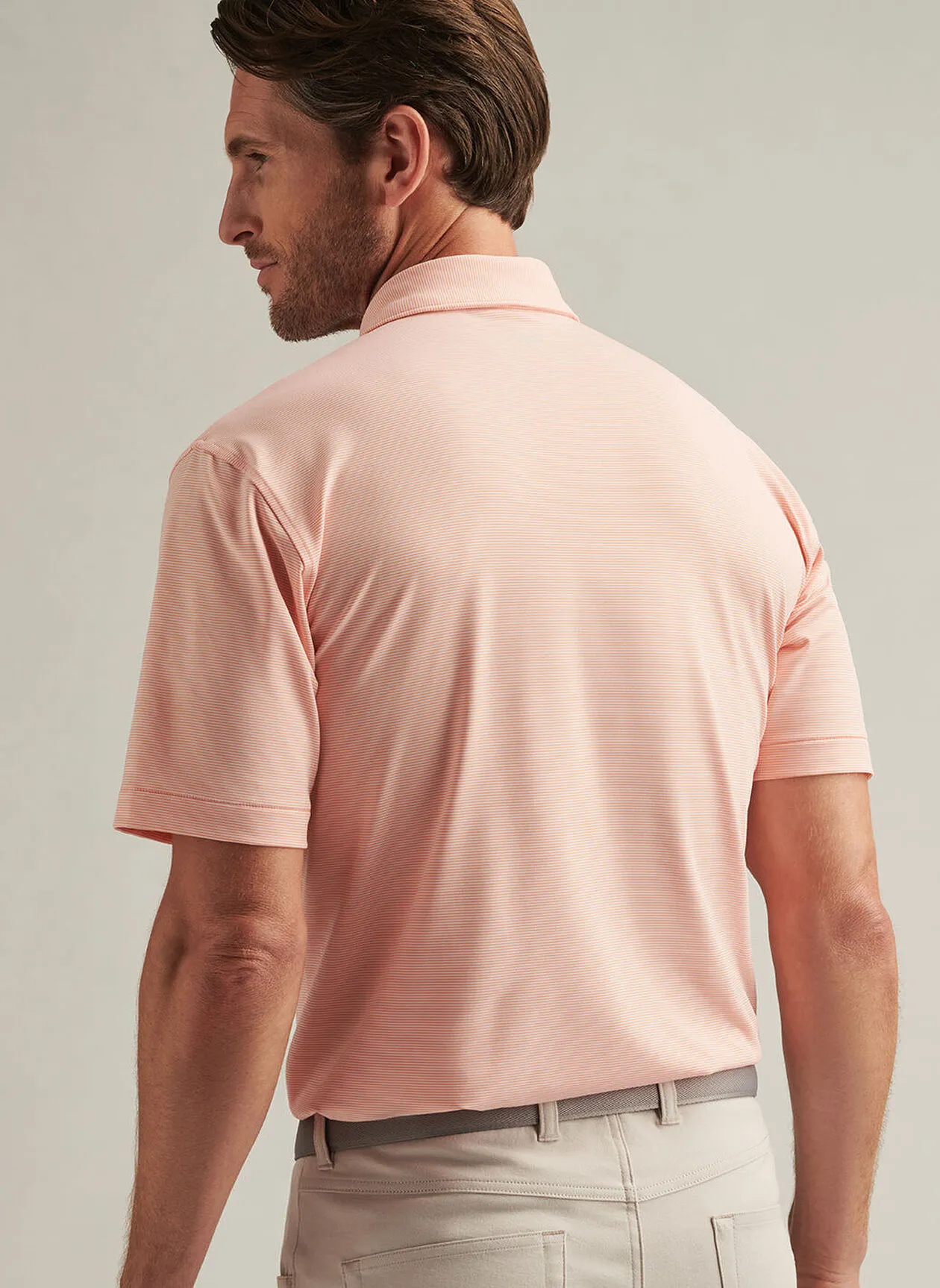 JUBILEE PERFORMANCE JERSEY POLO - PAPAYA