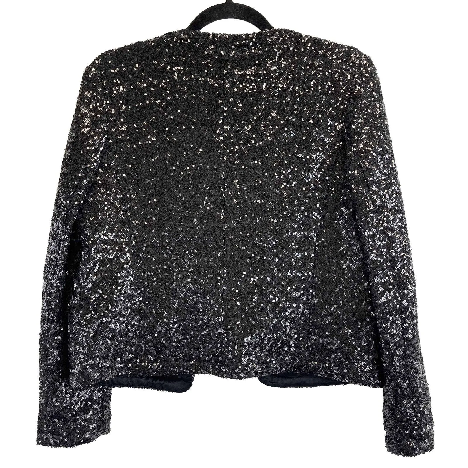 Juicy Couture - Black Sequins Cropped Jacket - Black - Small - Jacket