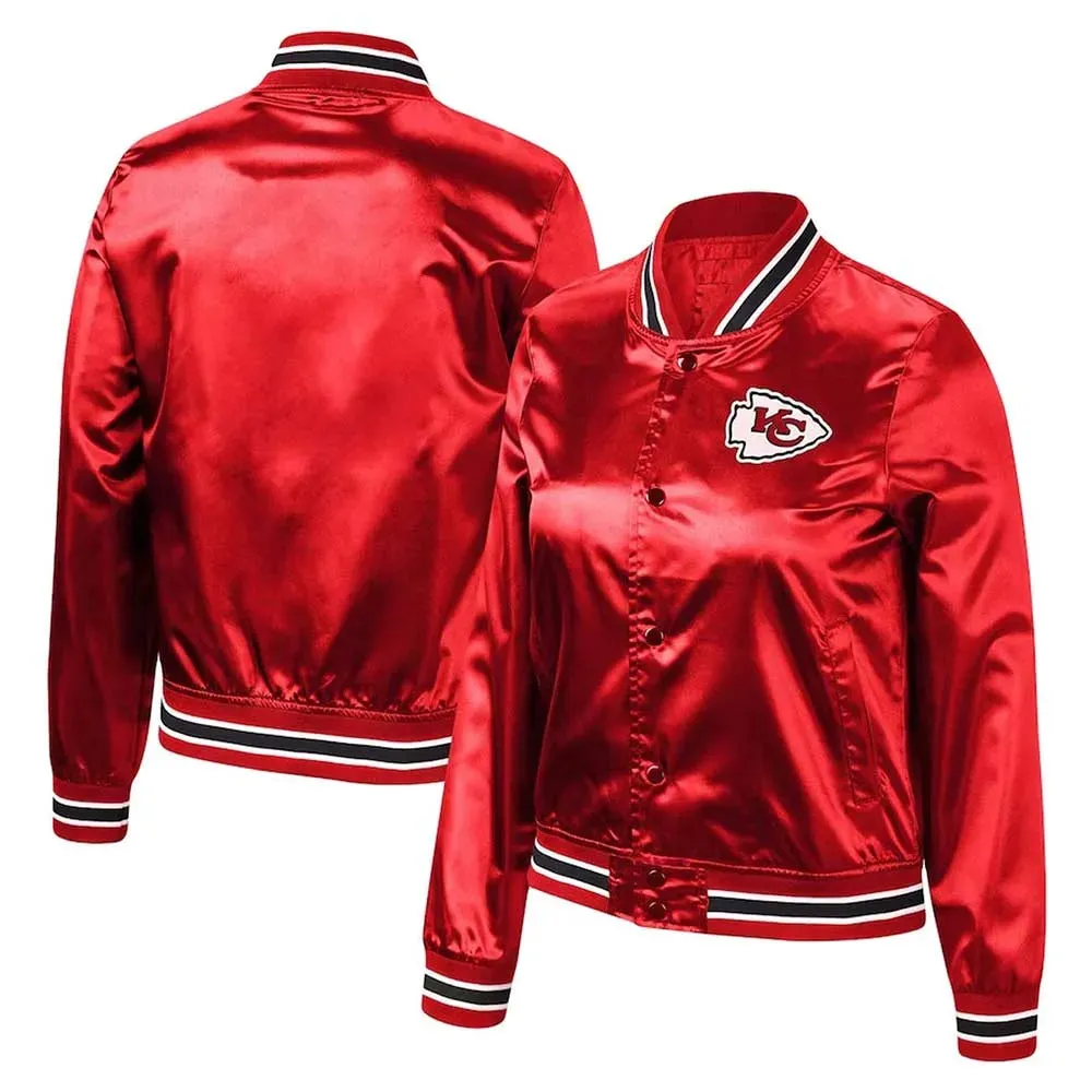 Kansas City Chiefs Satin Lightweight Full-Snap Jacket