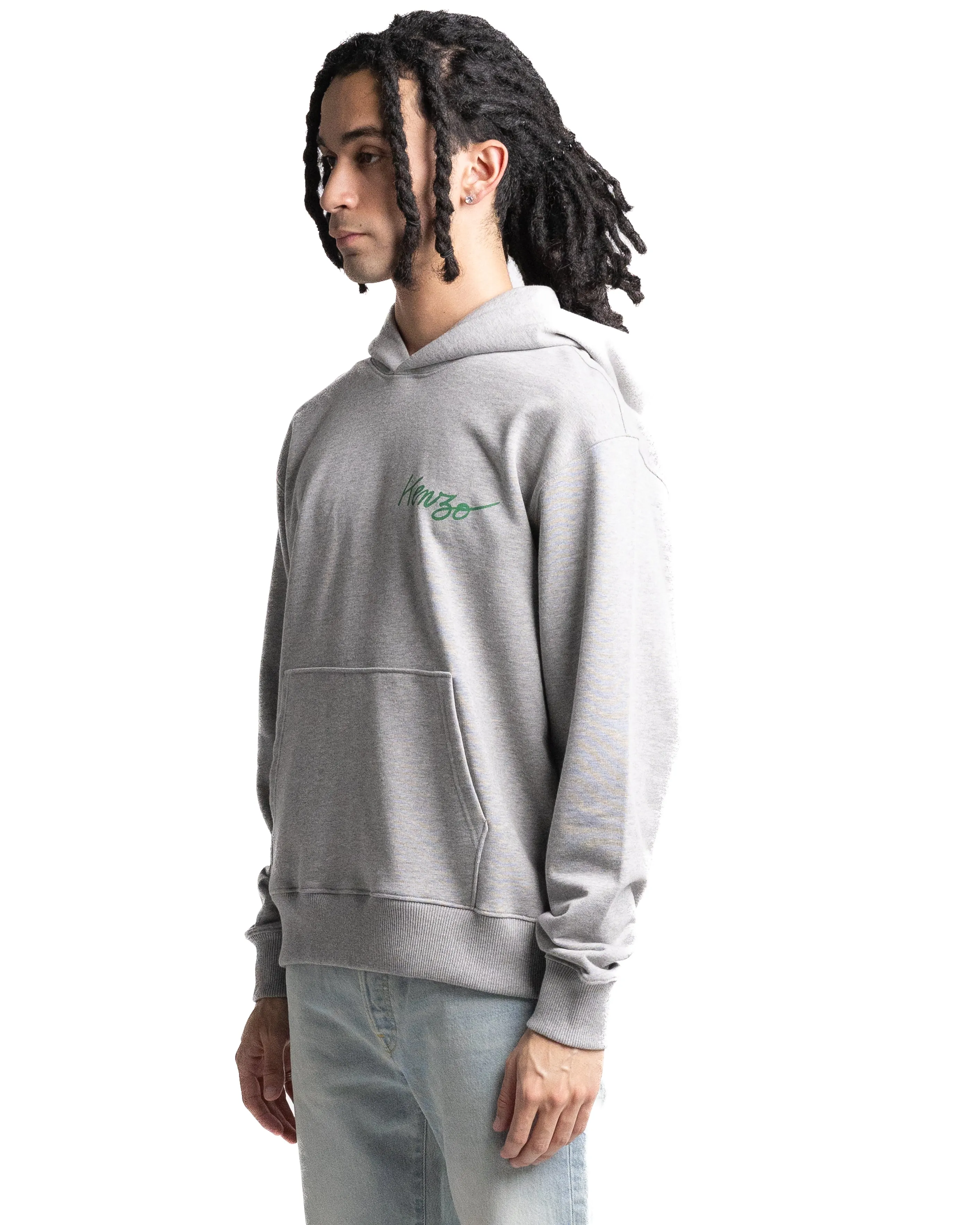 Kenzo With Love Classic Oversized Hoodie Pearl Grey