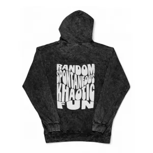 Khaotic Wash Hoodie | Black