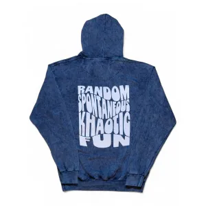 Khaotic Wash Hoodie | Marine