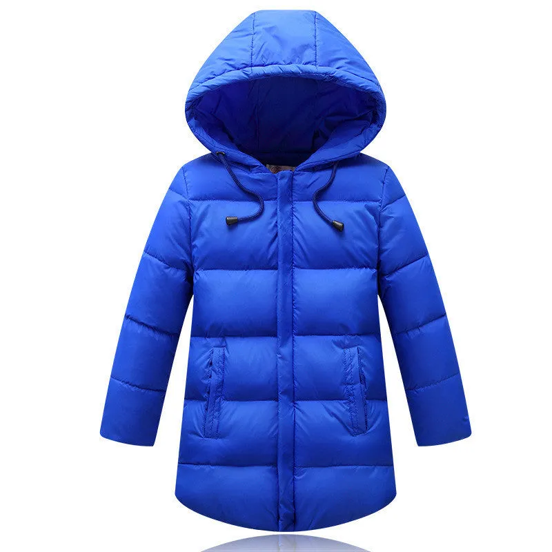 Kids Girls Winter Jacket Fashion Lightweight Outwear kids Warm Long Coat Down & Parkas