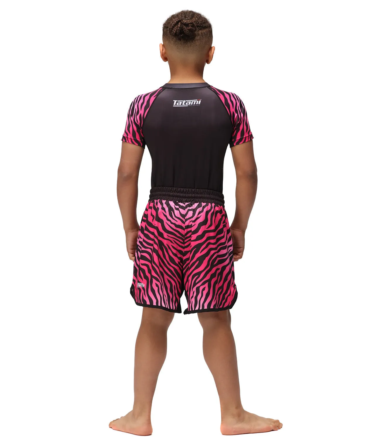 Kids Recharge Grappling Shorts - Pink