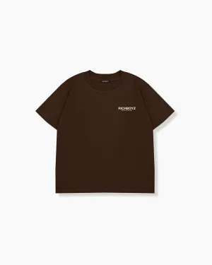 Kidz Relaxed Drop Shoulder Tee - Choco Brown