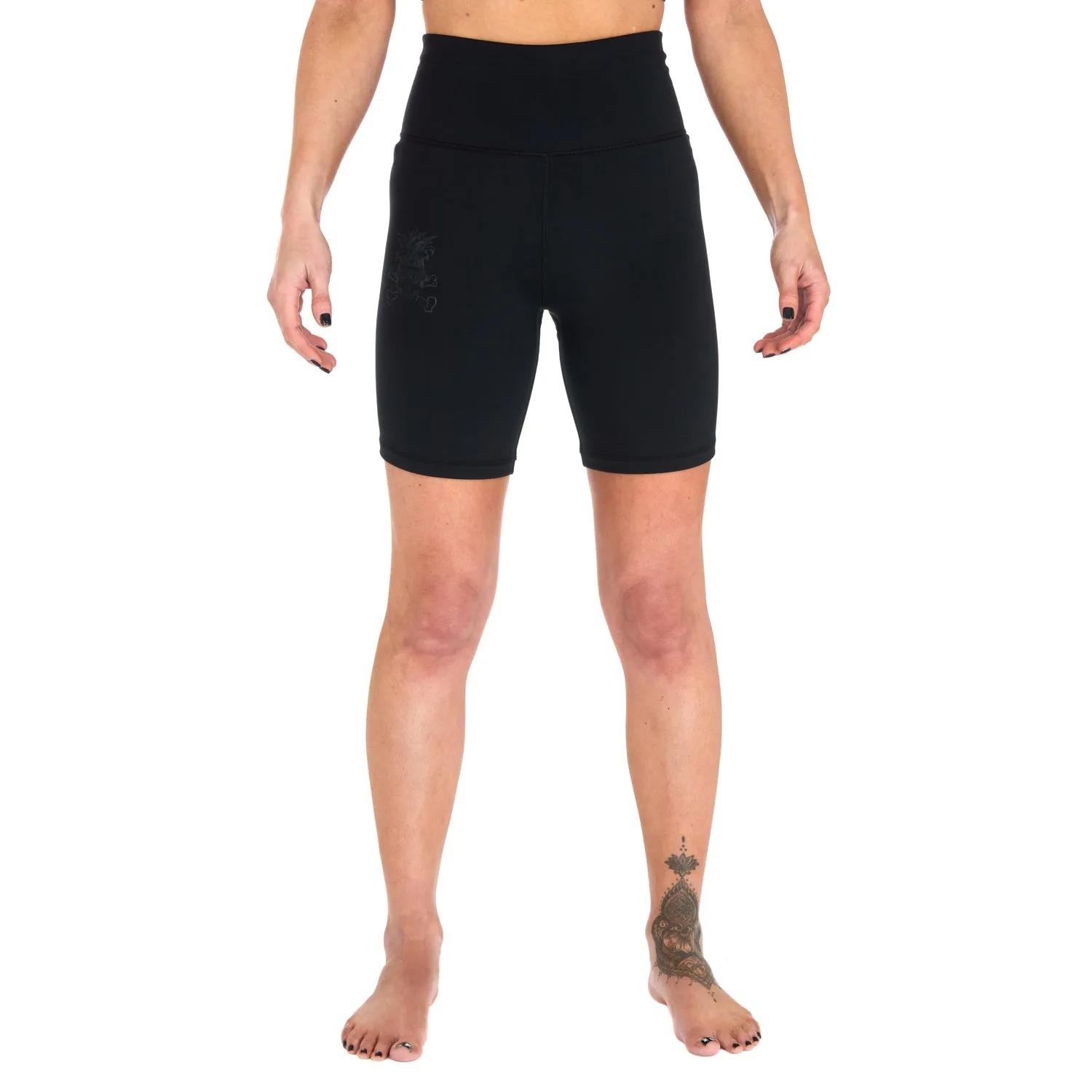 Ladies REORG Pineapple Compression Shorts - Black