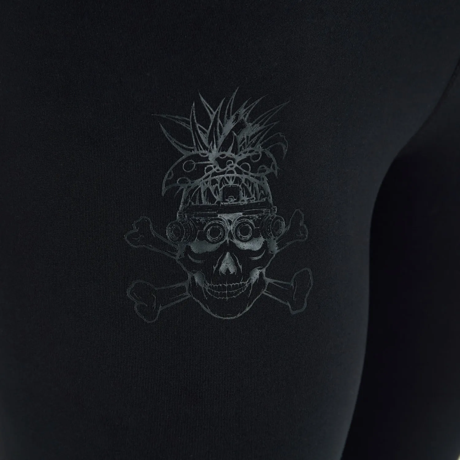 Ladies REORG Pineapple Compression Shorts - Black