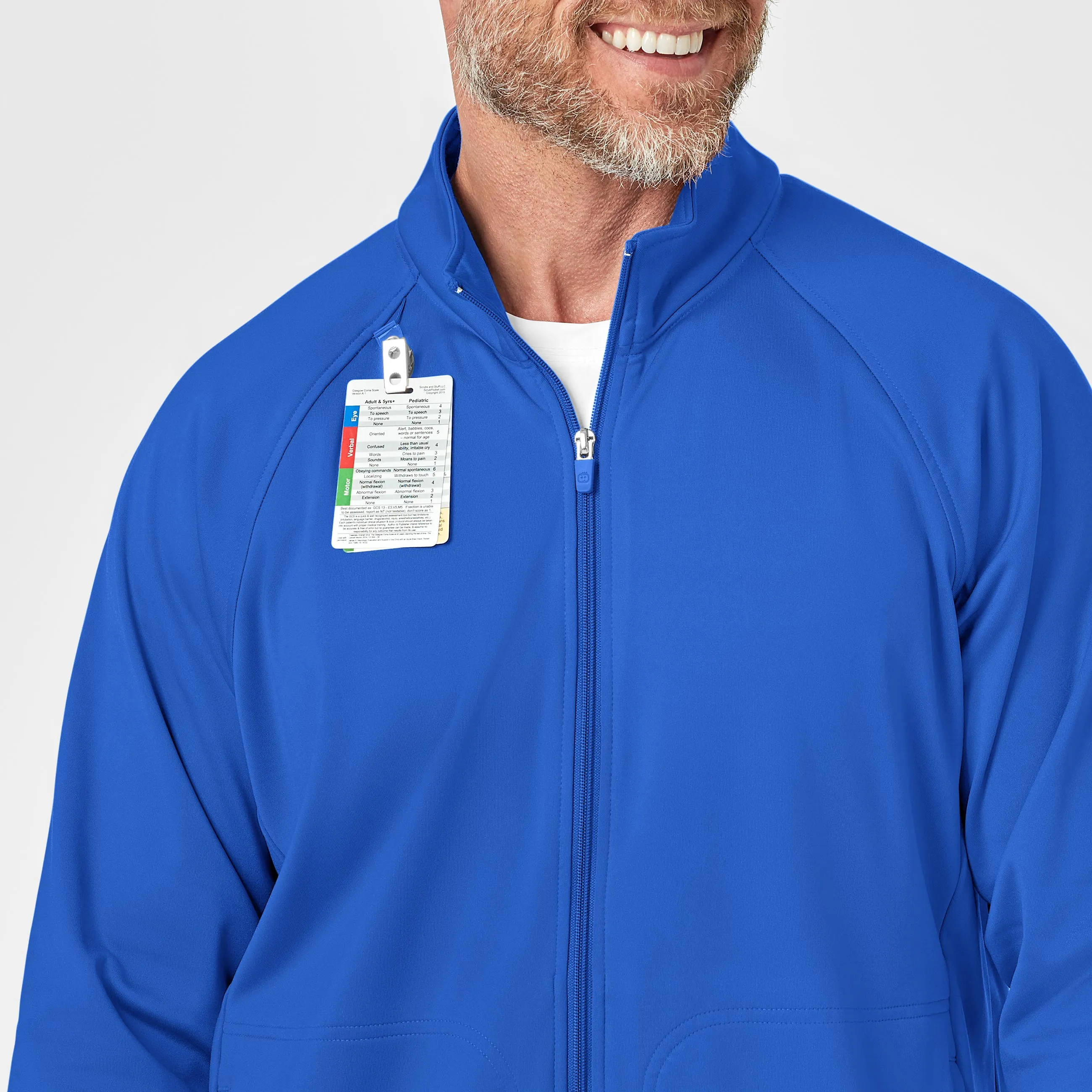 Layers 8309 Men's Fleece Full Zip Jacket Royal