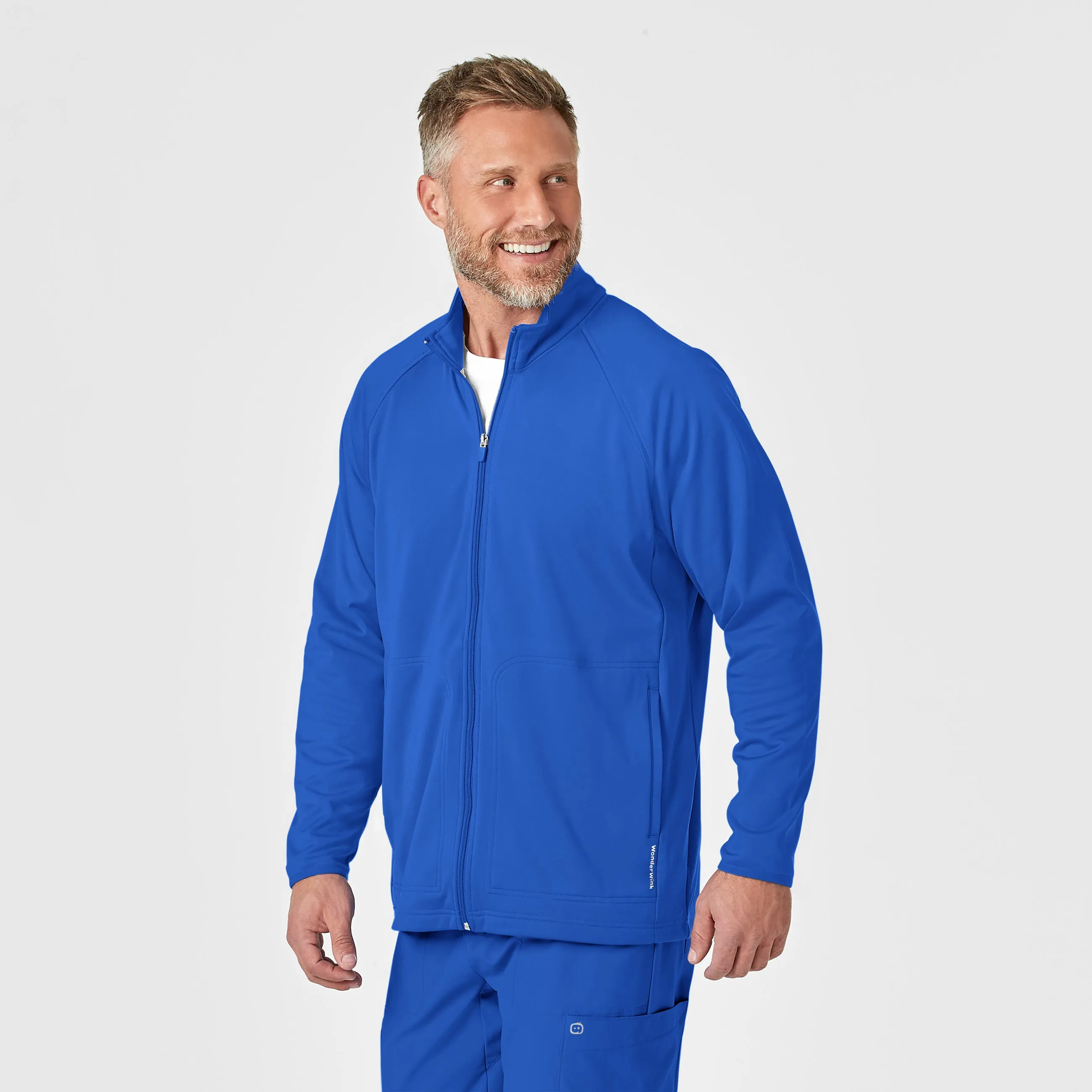 Layers 8309 Men's Fleece Full Zip Jacket Royal