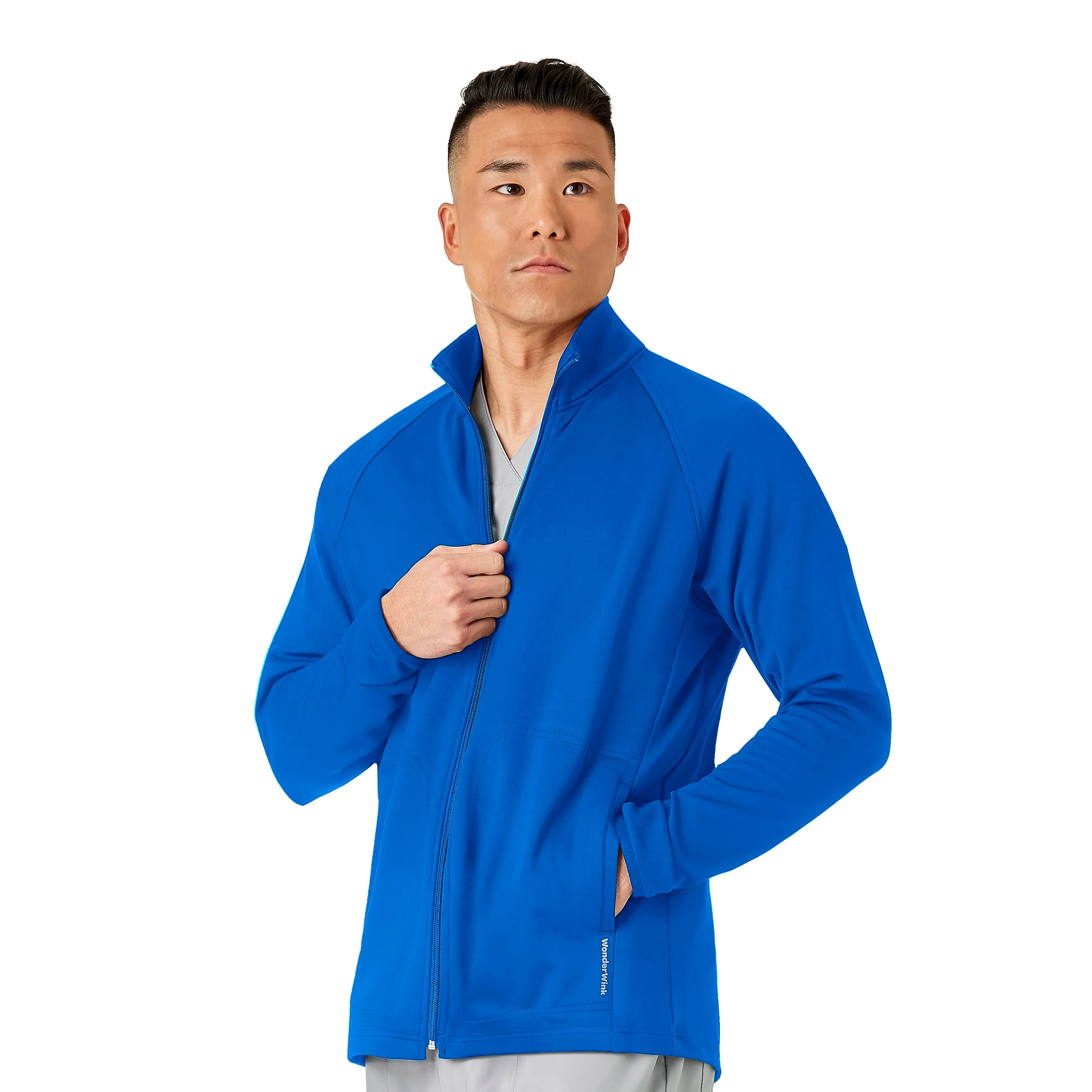 Layers 8309 Men's Fleece Full Zip Jacket Royal
