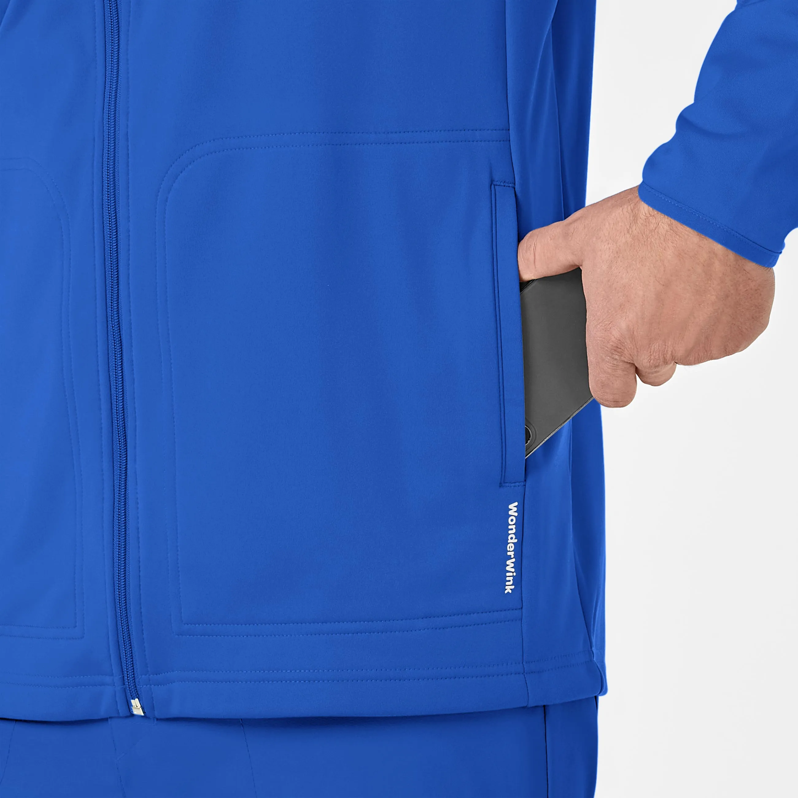 Layers 8309 Men's Fleece Full Zip Jacket Royal
