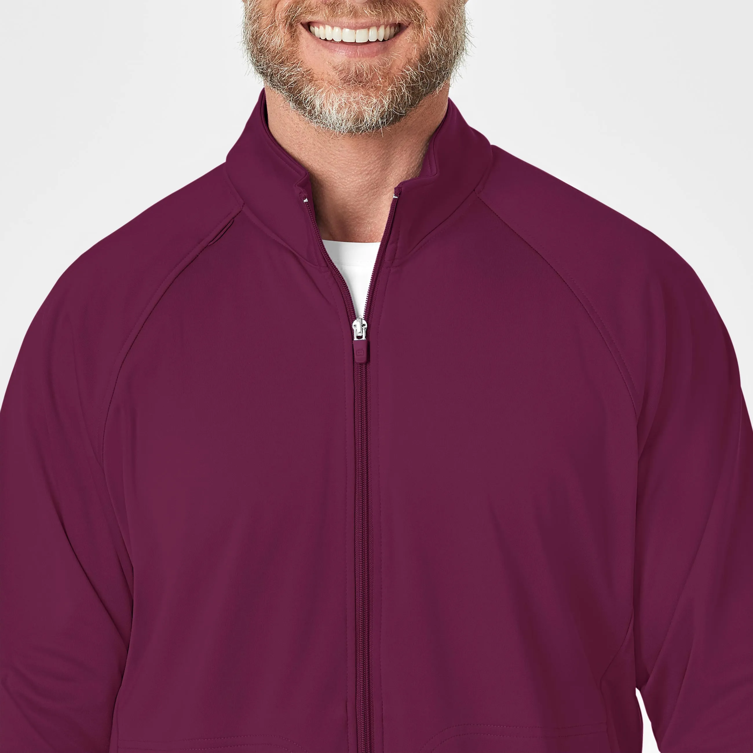 Layers 8309 Men's Fleece Full Zip Jacket Wine